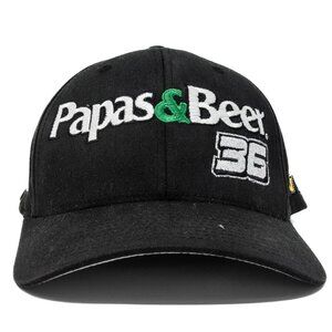 Papas & Beer 36 Flexfit Cap L-XL By Yupoong Black Cotton Spandex